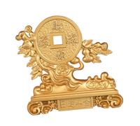 ORFOFE Copper Feng Shui Money Tree Ornament for Prosperity and Wealth Elegant Treasure Bonsai with Golden Coins Chinese Year Decoration for Office and Living Gift for Business Openings