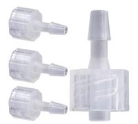 ORFOFE Coupler Adapter Luer Lock 8pcs PP Plastic Hose Connectors with 3.2mm Internal Thread Compatible with Luer Lock Needle Tube for Industrial Use