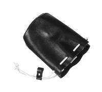 ORFOFE Creative Black Coin Holder Small Wallet for Women and Multipurpose Drawstring Pouch for Coins Lipstick Keys and Small Items Change Purse with Simple All-Match Design