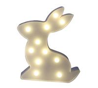 ORFOFE Creative Rabbit Shaped LED Night Light Cute Bunny Night Lamp for Bedroom and Party Decor Neon Animal Light Ambient Home Decoration
