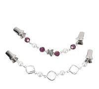 ORFOFE Crystal Cardigan Clips 2pcs with Pearl Butterfly Dress Clip for Women’S Sweaters Decorative Back Waist Cinch for Dresses and Shawls Random Color Random Color