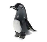 ORFOFE Crystal Penguin Figurine Small High Transparency Crystal Miniature Animal Sculpture Decorative Ornament for Home Office Desk Gift Collectible Penguin Decor