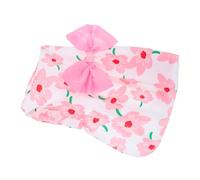 ORFOFE Cute Dog Birthday Dress Puppy Floral Outfit for Summer Birthday Lightweight Pet Clothes Small Dog Party Dress for French Bulldogs Dachshunds