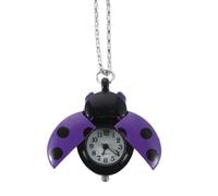 ORFOFE Cute Ladybug Watch Necklace for Featuring Lightweight Alloy and Glass Materials with Vintage Unique Design, for Cosplay Events and Daily Use