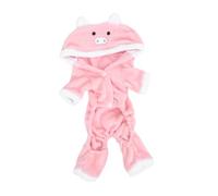 ORFOFE Cute Pig Hoodie for Small Pets Warm Coral Fleece Halloween Christmas Party Costume for Puppies and Cats Cozy Hooded Pig Design for Festive Seasonal Wear