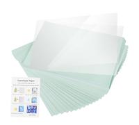 ORFOFE Cyanotype Sun Print Paper Natural Fiber Sheets White Craft Sheets with Plastic Protectors UV Sensitive DIY Art Drawing Printmaking for Handmade Projects
