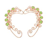 ORFOFE Dainty Elf Ear for Women Non-piercing Lightweight Fairy Earrings for Birthday Prom Festivals Elegant Handmade Ear Clips Showcasing Charming Style and Unique Color Accents