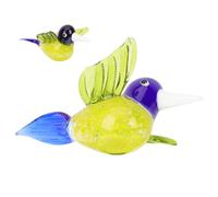 ORFOFE Delicate Glass Hummingbird Decor Polished Bird Ornament Compact Home Accessories Living Decoration