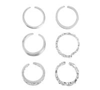 ORFOFE Delicate Toe Rings with Rhinestone Inlaid Hollow Heart Design Stylish Silver Ring Decor for Women Stackable and Fashion Jewelry Gift