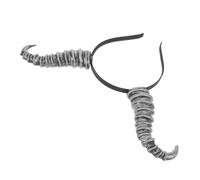 ORFOFE Devil's Horn Headband Halloween Horn Headband Halloween Dress up Hair Accessories Foam Silver