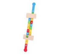 ORFOFE Digital Wooden Arithmetic Learning Ruler for Smooth and Educational with Clear Numbers Portable Math Training Aid for Early Math Skills Development