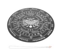 ORFOFE Divination Tool Decorative Divination Board Altar Supplies Wooden Metal Stone Workmanship Mysterious Atmosphere Comfortable Touch Feeling for Bedroom Decoration