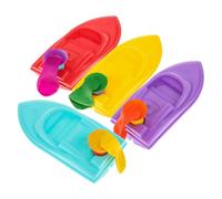 ORFOFE DIY Balloon Recoil Boat Educational for Science Experiments Hands Fun Model with Plastic Cruise Ships for Classroom and Home Use Random Color