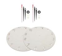 ORFOFE DIY Clock Face Wooden Round 9 Inch Natural Wood Rustic Style Blank Clock Panel for Holiday and Birthday Projects 2 Sets