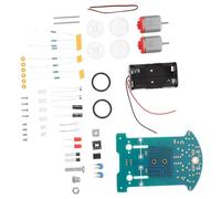 ORFOFE DIY Smart Car Soldering Project Kit for Educational Stem Tracking Robot with Automatic Line Following Sensor Electronic Circuit Practice for Science Experiments and Random Color