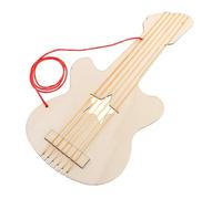 ORFOFE DIY Wooden Guitar Craft Kit for Unfinished Wood Guitar Cutout for Painting Handmade Musical Instrument Project Enhancing Creativity Fine Motor Skills and Music Appreciation
