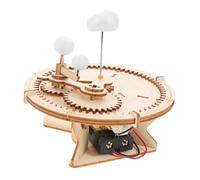ORFOFE DIY Wooden Solar System Model Kit for Adults Precise Orbit Simulation Educational Puzzle Space Planets Astronomy Craft for Learning Celestial Mechanics