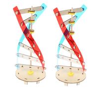 ORFOFE Dna Double Helix Model Kit for Science Teaching Wooden Components for Biology Classroom Stem Educational Tool for Collaborative Learning and Interactive Science Projects