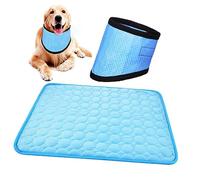ORFOFE Dog Cooling Bandana Cooling Pad Instant Cool Mat for Dogs Breathable Scarf Pet Supplies