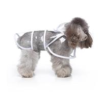 ORFOFE Dog Raincoat with Hood Pet Reflective Rainwear for Dogs Fit for Outdoor Color for Rainy Days
