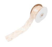 ORFOFE Double-Layer Pearl Satin Ribbon for Wedding Bouquet Packaging Decorative Craft Ribbon Bow and Flower Design for Cake and Hair Accessories