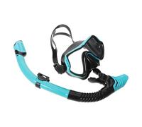 ORFOFE Dry Top Snorkel Set Wide View Diving Mask Anti-Leak Snorkeling Goggles Scuba Swimming Gear for Adults and Youth Black Green