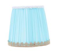 ORFOFE E14 Screw Cloth Lampshade Ceiling Lamp Shade Protective Cover in Sky Blue Fabric, Decorative Home Pendant Light Cover for Living Room and Bedroom