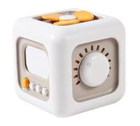 ORFOFE Educational Busy Cube for Lightweight Portable Sensory Activity Board Cognitive Development Early Learning Tool for Preschool and Travel Safe Non-toxic Material Birthday