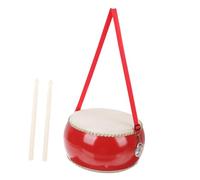 ORFOFE Educational Cowhide Drum with Drumsticks for Percussion Instrument for Chinese Year Enhances Rhythm Listening and Musical Skills Development