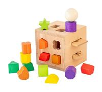 ORFOFE Educational Intelligence Box Geometric Shape Matching Color Recognition Game for Enhances Hand Eye Coordination and Fine Motor Skills Multifunctional Storage and Learning Activity