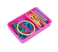 ORFOFE Educational Math Geometry Frame Construction for Hand-polished Smooth Shapes Lightweight Cognitive Playthings for Interaction and Hand-eye Coordination Development Random Color
