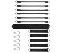 ORFOFE Elastic Pull-up Assistance Straps for Strength Training Exercise Pull Rope for Arm and Leg Workouts Gravity-enhanced Bodyweight Support Black Fitness Booster Belt for Home Gym