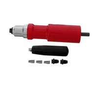 ORFOFE Electric Rivet Nut Machine Adapter for Cordless Right Angle Drill Nail Holding Riveting Tool with Smooth Finish Compact and Efficient Red Drill Attachment for Drilling Pulling