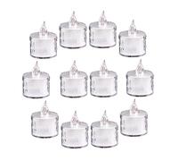 ORFOFE Electric Tea Light Candles Flameless LED Battery Operated 12pcs | Realistic Candlelight Effect, Pp Electronic Component Build, 3 Ag10 Batteries Included, for Party and Wedding