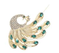 ORFOFE Elegant Peacock Brooch Rhinestone Pin for Women's Dress Wedding Accessories Luxury Brooch Jewelry