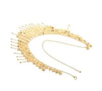 ORFOFE Ethnic Style Waist Body Chain Belt with Vintage Coin Pendants Layered Tassel Metal Waist Chain for Women Adjustable Lightweight Belly Dance Belt for Festivals and Parties