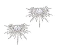 ORFOFE Exaggerated Sparkly Star Earrings Studs for Women Dazzling Rhinestone Statement Jewelry Elegant Glamorous Ear Accessories to Elevate Fashion and Sophistication