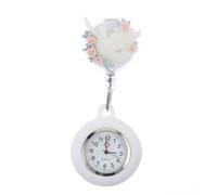 ORFOFE Fashion Nurse Watch with Retractable Clip, Large Watch Face and Low Power Consumption, Plastic and Alloy Material Suitable for Hospital and Other Fields, for Nursing Students