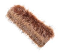 ORFOFE Faux Fur Warm Headband for Women Autumn Winter Soft Supple Plush Hairband with Ear Protection Comfortable Decorative Hair Accessory for Cold Weather and Easy to Wear