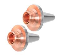 ORFOFE Fiber Laser Cutting Nozzle Copper Material 2pcs with Double Layer 3D Structure Quick Installation and Replacement for Metal Tubes and Pipes for Professional Applications