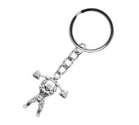 ORFOFE Fitness Gym Keychain with Robust Clasp Weightlifting Bodybuilding Inspiration for Men and Women Compact Bag Charm for Workout Enthusiasts Keyring for Fitness Motivation and