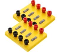 ORFOFE Fixed Value Resistor 5ω 10ω 15ω Set of 2 Electrical Resistance Physics Learning Equipment for Junior High School Science Lab Experiments and Teaching Supplies Random Color