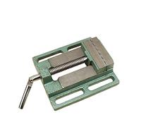 ORFOFE Flat Nose Pliers Drill Press Vise 5 Inch Cast Iron Table Clamp Quick Release Bench Vise for Woodworking Milling Grey