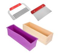 ORFOFE Flexible Rectangular Silicone Soap Mold Set for DIY Handmade Soap Making Durable Non Stick Loaf Mold Kit Practical Crafting Tool