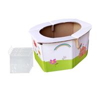 ORFOFE Foldable Baby Travel Potty Seat with 5 Disposable Paper Liners Portable Toilet for and Pregnant Women Outdoor Car Use