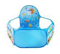 ORFOFE Foldable Ball Pit Play Tent with Ocean Theme Mesh Fence for Safe Indoor Outdoor Playpen Game House for Motor Skill Development and Easy Storage
