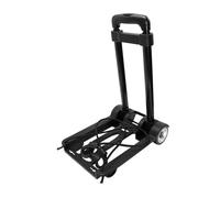 ORFOFE Folding Lightweight Utility Cart with Telescopic Handle Portable Outdoor Shopping Handcart Compact Foldaway Trolley for Household Goods Transport