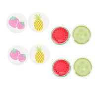 ORFOFE Fruit Shape Ice Pads Eye Mask 4 Styles Multi-functional Gel Eye Pads Reusable Cooling Eye Patches for Hot Cold Therapy