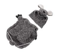 ORFOFE Funny Cute Dog Costume Thickened Cotton Pet Clothes for Small Breeds Cozy Warm Corgi Outfit for Winter Parties Carnival Stand-up Style Pet Apparel