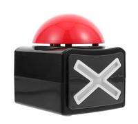ORFOFE Game Answer Buzzer Squeeze Box Plastic Electronic Quiz Button for Tv Show Competition Fun No Battery Black